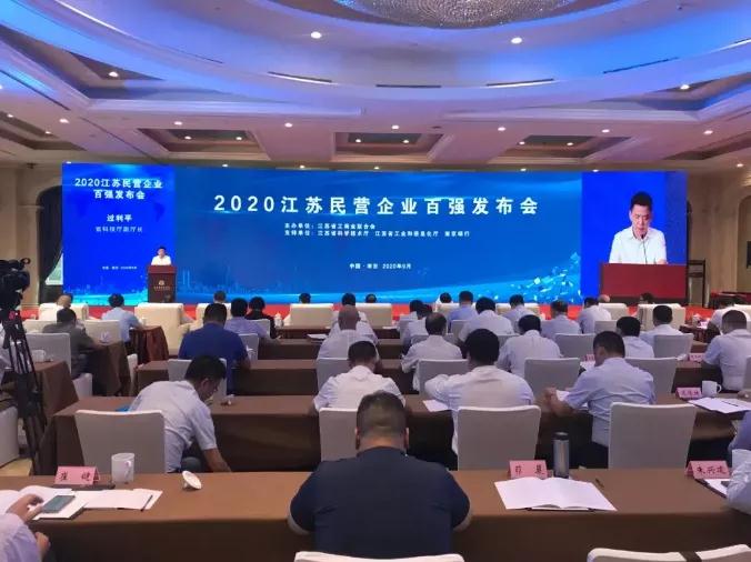 FUN88乐天使入选2020江苏民营企业创新100强